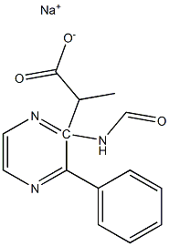 sodiuM (S)-3-phenyl-2-(pyrazine-2-carboxaMido)propanoate Structure