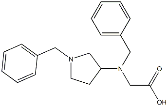 2-(Benzyl(1-benzylpyrrolidin-3-yl)aMino)acetic acid Structure