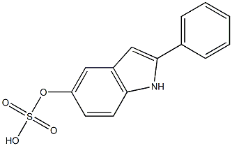 2-Phenylindole-5-sulfoaicacid 구조식 이미지