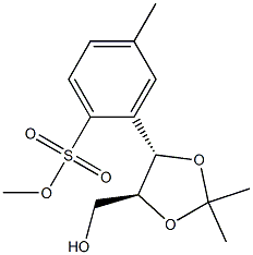 ((4S,5S)-5-(hydroxyMethyl)-2,2-diMethyl-1,3-dioxolan-4-yl)Methyl 4-Methylbenzenesulfonate Structure