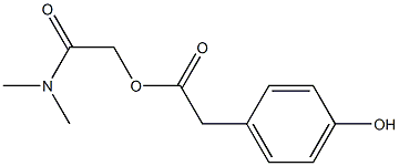 N,N-diMethylcarbaMoylMethyl-p-hydroxyphenylacetate 구조식 이미지