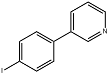 3-(4-Iodophenyl)pyridine 구조식 이미지