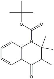 tert-Butyl 2,2,3-triMethyl-4-oxo-3,4-dihydroquinoline-1(2H)-carboxylate 구조식 이미지