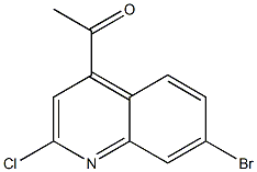 1-(7-broMo-2-chloroquinolin-4-yl)ethanone Structure