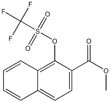 Methyl 1-(trifluoroMethylsulfonyloxy)-2-naphthoate Structure