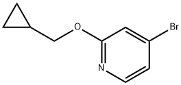 4-broMo-2-(cyclopropylMethoxy)pyridine 구조식 이미지