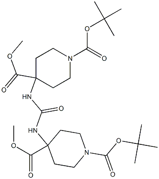 1,3-Di[N-Boc-4-(Methoxycarbonyl)-4-piperidyl]urea 구조식 이미지
