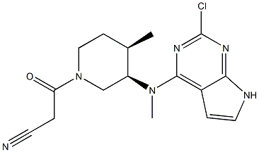 1616761-00-2 3-((3R,4R)-3-((2-chloro-7H-pyrrolo[2,3-d]pyriMidin-4-yl)(Methyl)aMino)-4-Methylpiperidin-1-yl)-3-oxopropanenitrile