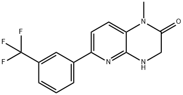 1-Methyl-6-(3-(trifluoroMethyl)phenyl)-3,4-dihydropyrido[2,3-b]pyrazin-2(1H)-one Structure