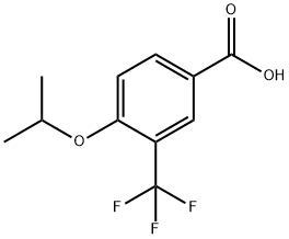 4-이소프로폭시-3-(트리플루오로메틸)벤조산 구조식 이미지