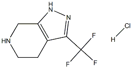 3-TrifluoroMethyl-4,5,6,7-tetrahydro-1H-pyrazolo[3,4-c]pyridine hydrochloride Structure