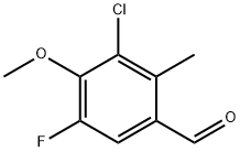 3-Chloro-5-fluoro-4-Methoxy-2-Methylbenzaldehyde, 97% Structure