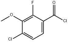 4-Chloro-2-fluoro-3-Methoxybenzoyl chloride, 97% Structure