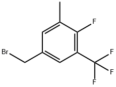 4-Fluoro-3-Methyl-5-(trifluoroMethyl)benzyl broMide, 97% 구조식 이미지