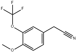 4-Methoxy-3-(trifluoroMethoxy)phenylacetonitrile, 97% Structure