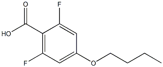 4-n-Butoxy-2,6-difluorobenzoic acid, 97% 구조식 이미지