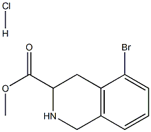 Methyl 5-broMo-1,2,3,4-tetrahydroisoquinoline-3-carboxylate hydrochloride Structure