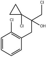 1-chloro-2-(1-chlorocyclopropyl)-3-(2-chlorophenyl)propan-2-ol Structure