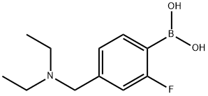 (4-((diethylaMino)Methyl)-2-fluorophenyl)boronic acid Structure