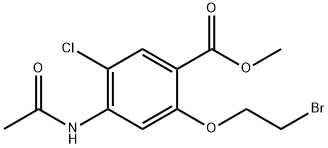 Methyl 4-acetaMido-2-(2-broMoethoxy)-5-chlorobenzoate 구조식 이미지