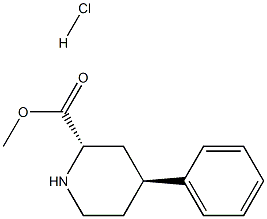 (2S,4S)-trans-4-Phenyl-piperidine-2-carboxylic acid,Methyl ester hydrochloride Structure