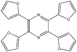 2,3,5,6-Tetra (furan-2-yl) pyrazine Structure