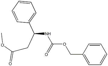 (S)-Methyl 3-(benzyloxycarbonylaMino)-3-phenylpropanoate 구조식 이미지