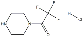2,2,2-트리플루오로-1-(피페라진-1-일)에타논​​염산염 구조식 이미지