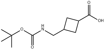 3-({[(tert-butoxy)carbonyl]aMino}Methyl)cyclobutane-1-carboxylic acid Structure