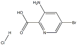 3-AMino-5-broMopyridine-2-carboxylic acid hydrochloride 구조식 이미지