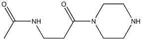 N-(3-oxo-3-(piperazin-1-yl)propyl)acetaMide Structure