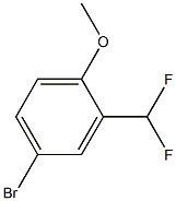 4-broMo-2-(difluoroMethyl)-1-Methoxybenzene Structure