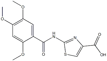 2-(2,4,5-triMethoxybenzaMido)thiazole-4-carboxylic acid Structure