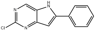 2-chloro-6-phenyl-5H-pyrrolo[3,2-d]pyriMidine 구조식 이미지