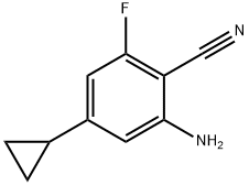 2-aMino-4-cyclopropyl-6-fluorobenzonitrile Structure