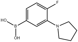 (4-fluoro-3-(pyrrolidin-1-yl)phenyl)boronic acid Structure