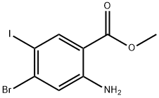 2-AMino-4-broMo-5-iodo-benzoic acid Methyl ester 구조식 이미지