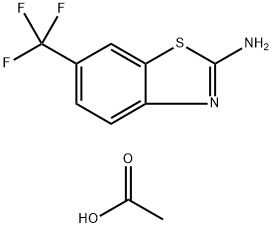 6-TrifluoroMethyl-benzothiazol-2-ylaMine Acetate 구조식 이미지