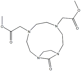 13-Oxo-1,4,7,10-tetraazabicyclo[8.2.1]tridecane-4,7-diacetic Acid DiMethyl Ester 구조식 이미지