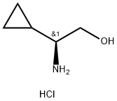 (S)-2-aMino-2-cyclopropylethanol hydrochloride Structure