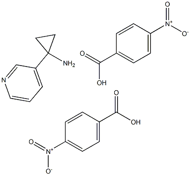 1-Pyridin-3-yl-cyclopropylaMine bis(4-nitrobenzoate) 구조식 이미지