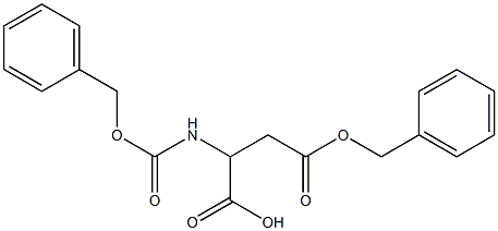 Z-DL-aspartic acid b-benzyl ester 구조식 이미지