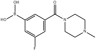 (3-fluoro-5-(4-Methylpiperazine-1-carbonyl)phenyl)boronic acid Structure