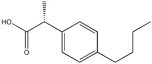 (R)-2-(4-BUTYLPHENYL)-PROPIONIC ACID Structure
