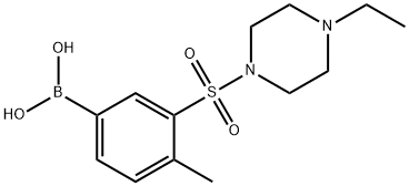 (3-((4-ethylpiperazin-1-yl)sulfonyl)-4-Methylphenyl)boronic acid Structure