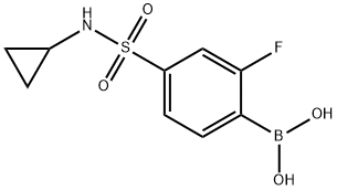 (4-(N-cyclopropylsulfaMoyl)-2-fluorophenyl)boronic acid Structure