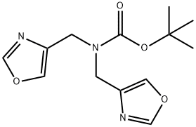 tert-Butyl bis(oxazol-4-ylMethyl)carbaMate 구조식 이미지