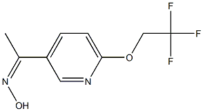 1-(6-(2,2,2-trifluoroethoxy)pyridin-3-yl)ethanone oxime Structure