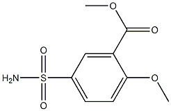 Methyl 2-Methoxy-5-sulfaMoylbenzoate 구조식 이미지