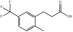 3-[2-METHYL-5-(TRIFLUOROMETHYL)PHENYL]PROPIONIC ACID Structure